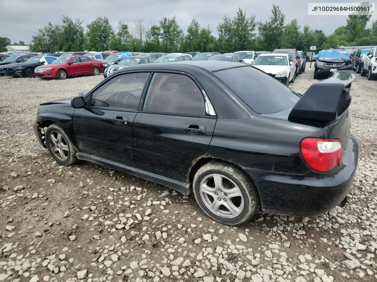 2004 Subaru Impreza Wrx VIN: JF1GD29684H500961 Lot: 62047135