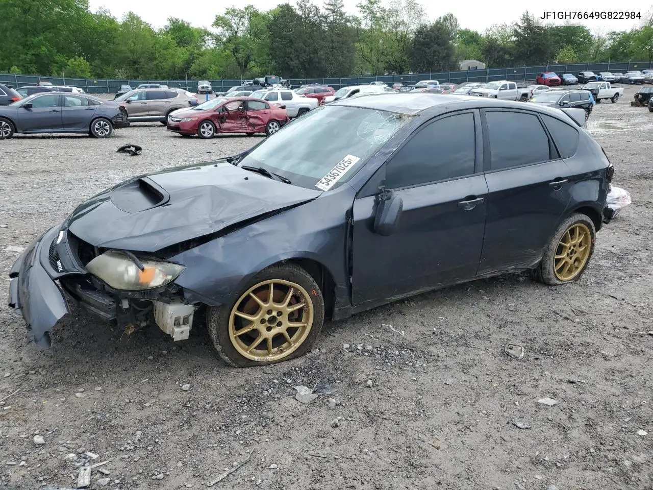 2009 Subaru Impreza Wrx VIN: JF1GH76649G822984 Lot: 54367025