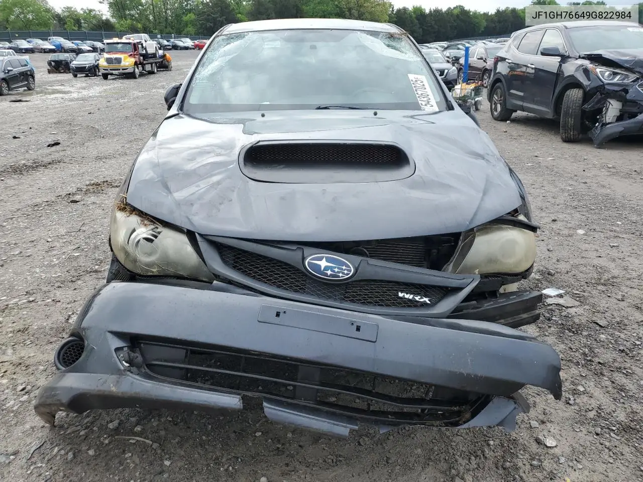 2009 Subaru Impreza Wrx VIN: JF1GH76649G822984 Lot: 54367025
