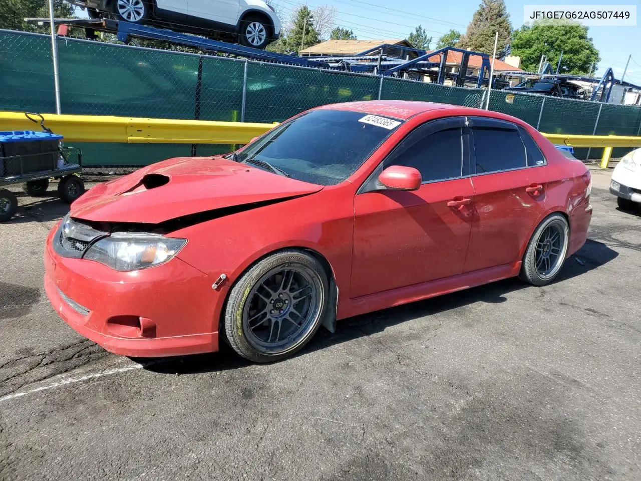 2010 Subaru Impreza Wrx Limited VIN: JF1GE7G62AG507449 Lot: 62483365
