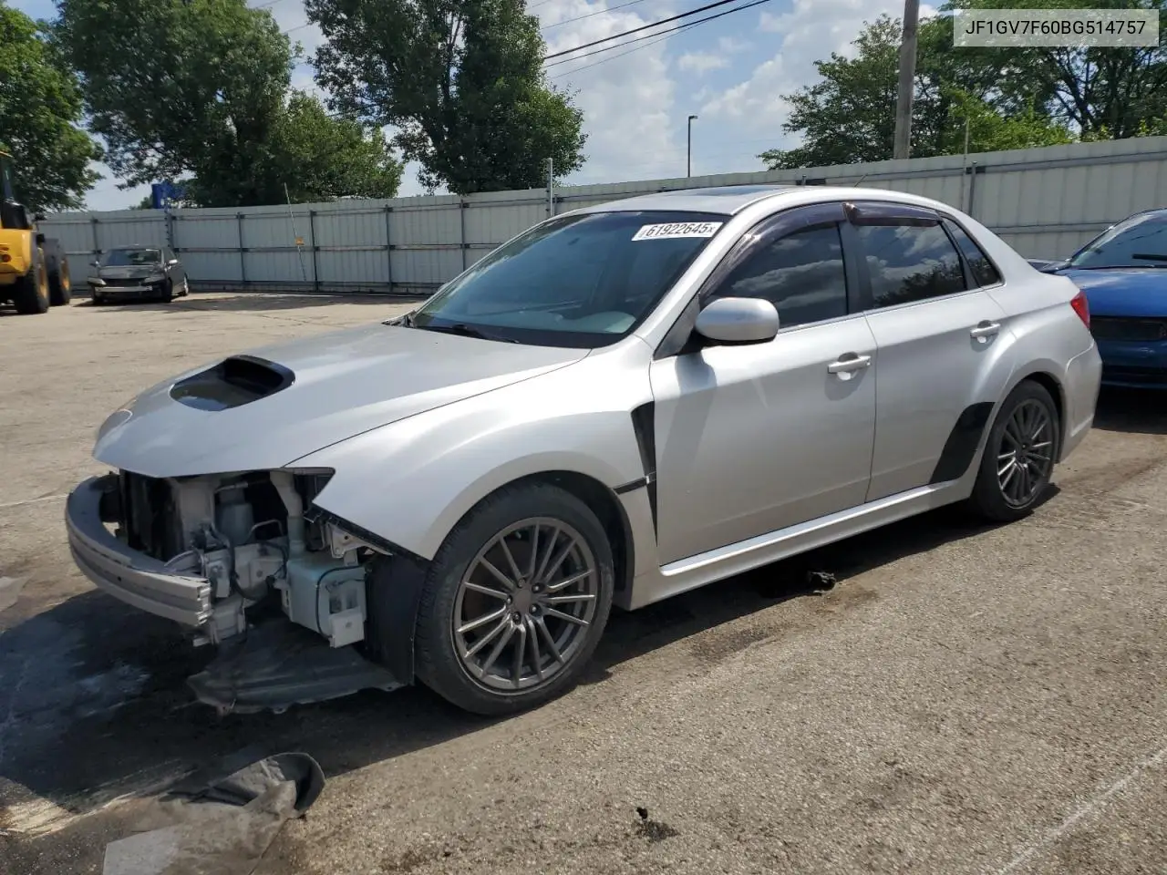 2011 Subaru Impreza Wrx VIN: JF1GV7F60BG514757 Lot: 61922645