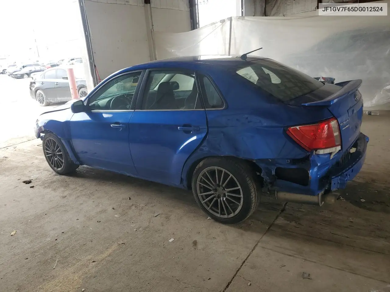 2013 Subaru Impreza Wrx VIN: JF1GV7F65DG012524 Lot: 56835885