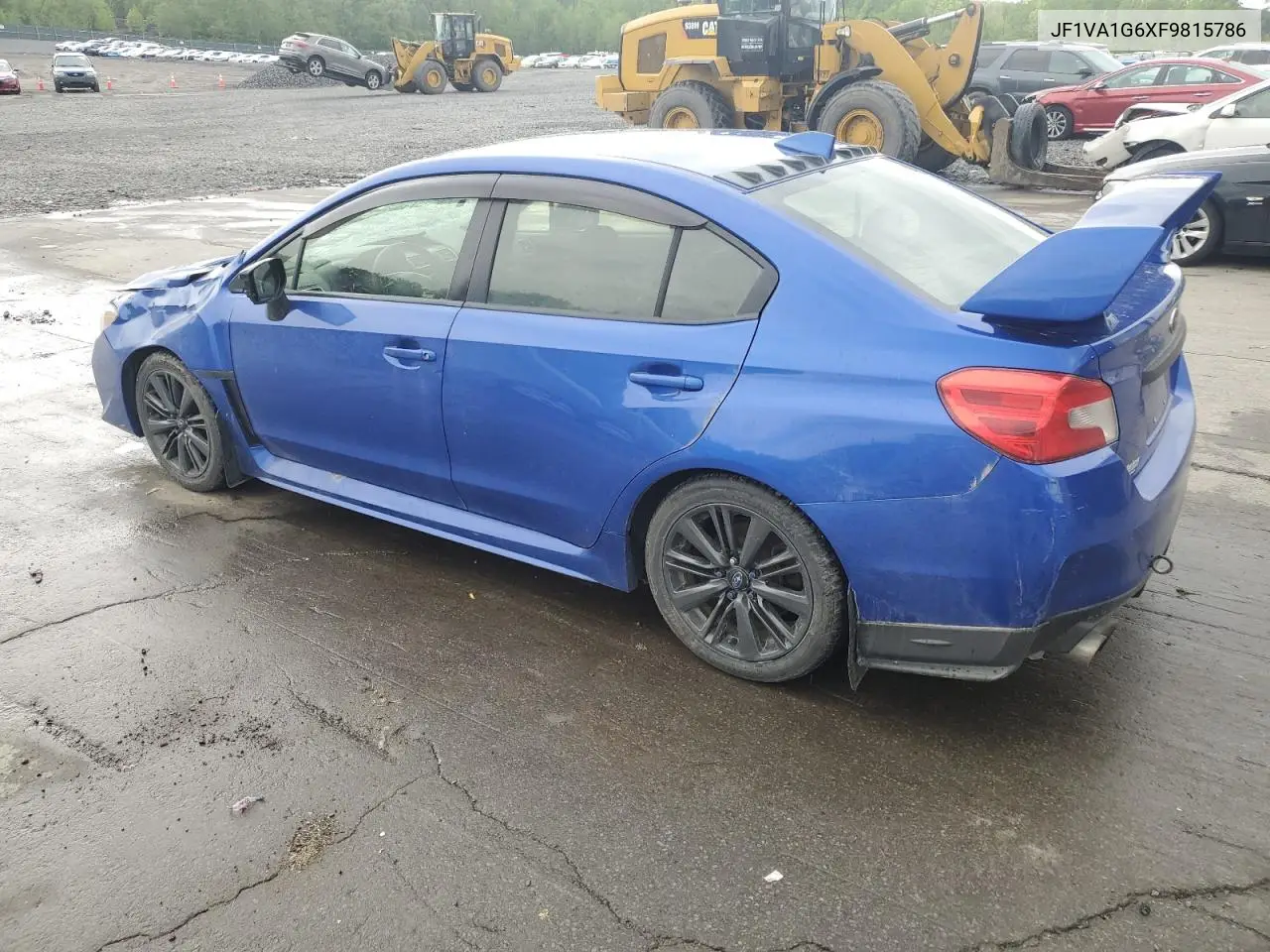 2015 Subaru Wrx Limited VIN: JF1VA1G6XF9815786 Lot: 56646635