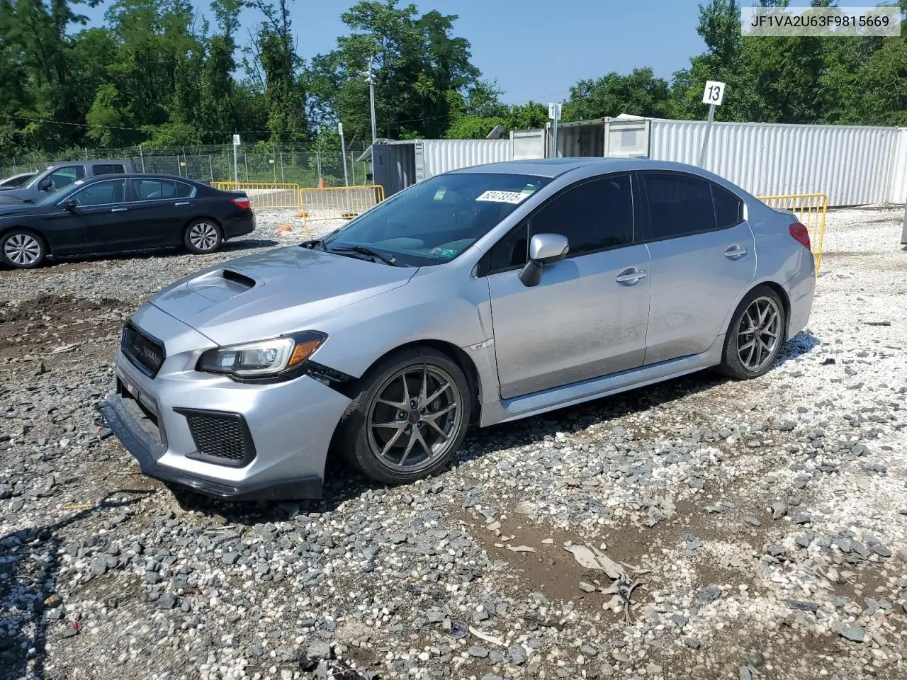 2015 Subaru Wrx Sti Limited VIN: JF1VA2U63F9815669 Lot: 62473315