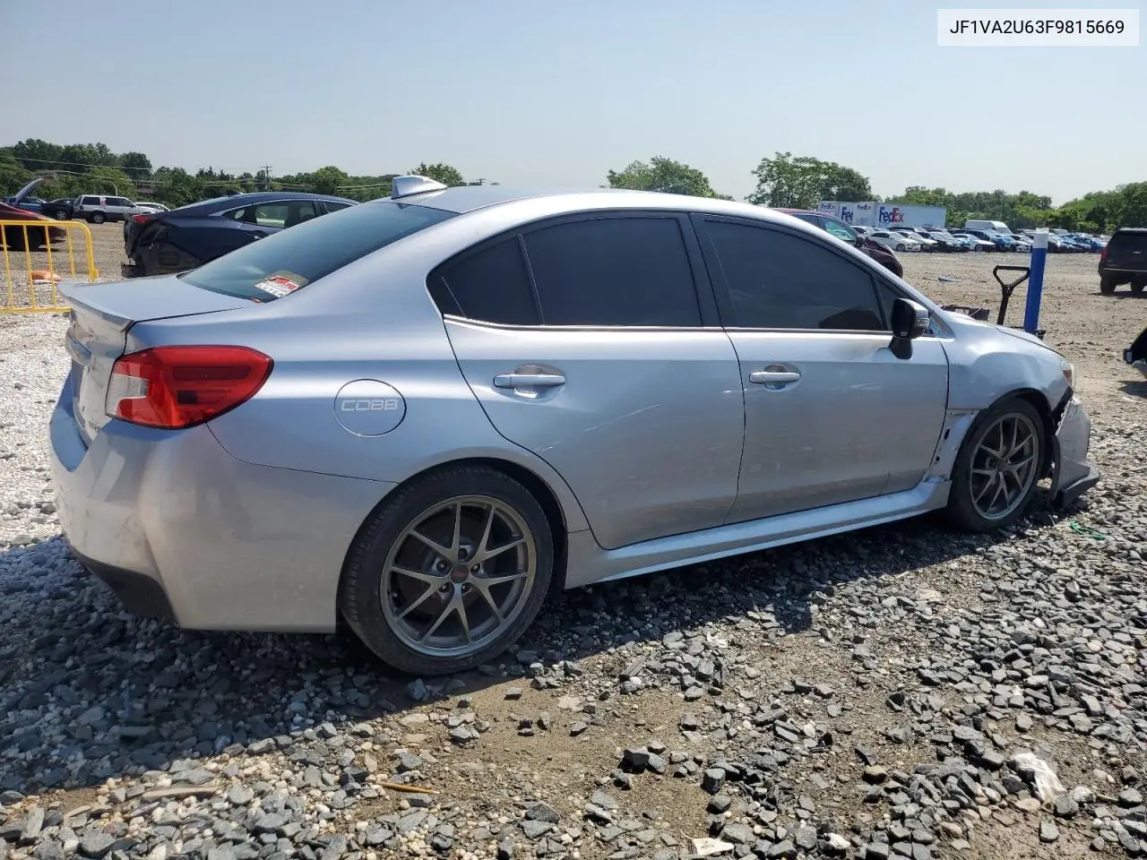 2015 Subaru Wrx Sti Limited VIN: JF1VA2U63F9815669 Lot: 62473315