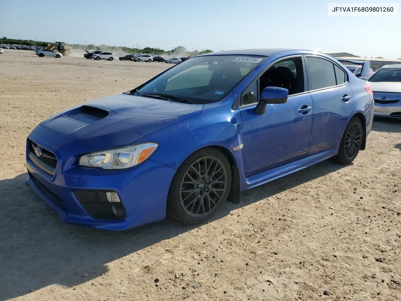 2016 Subaru Wrx Premium VIN: JF1VA1F68G9801260 Lot: 52434735