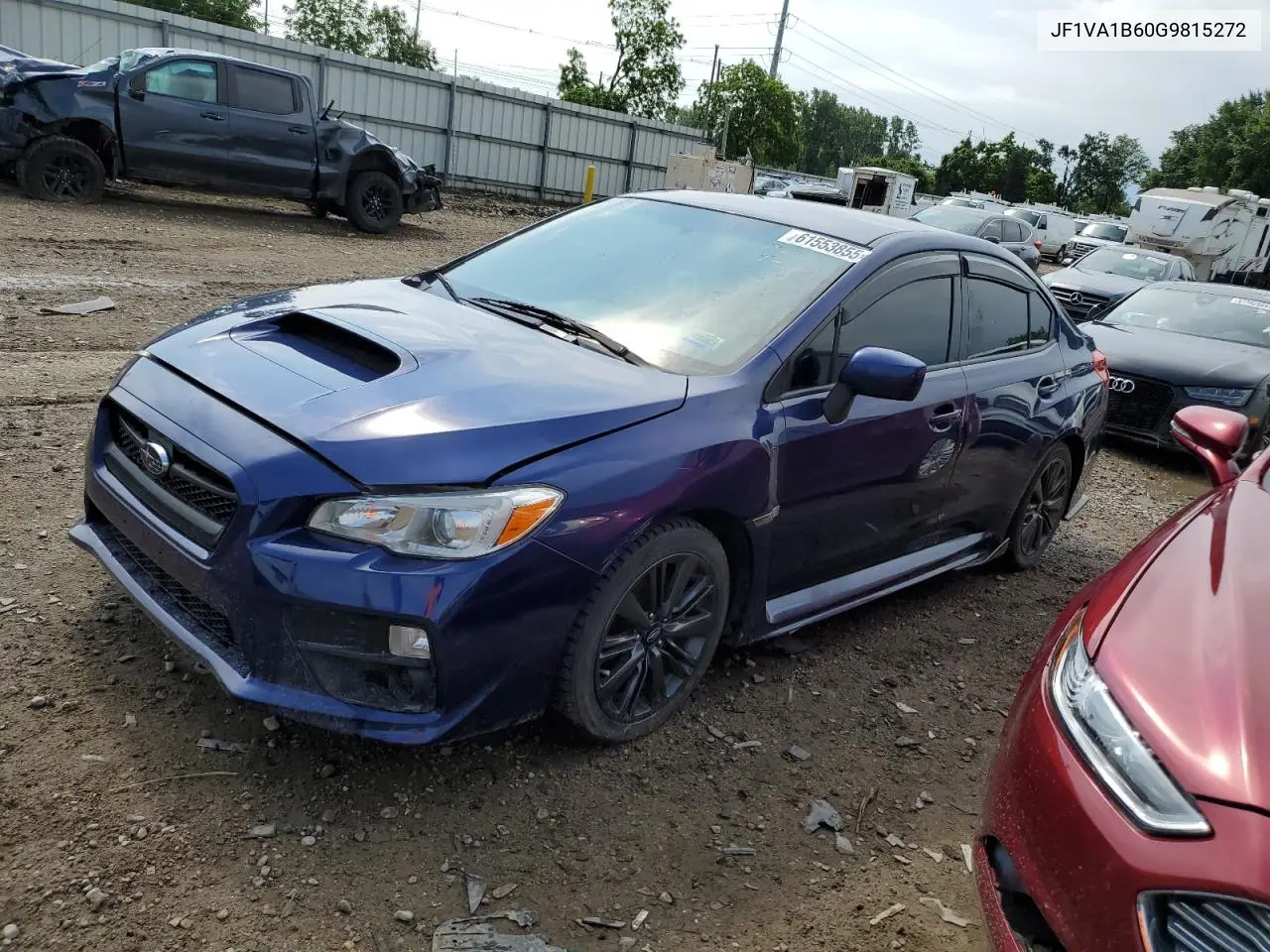 2016 Subaru Wrx VIN: JF1VA1B60G9815272 Lot: 61553855