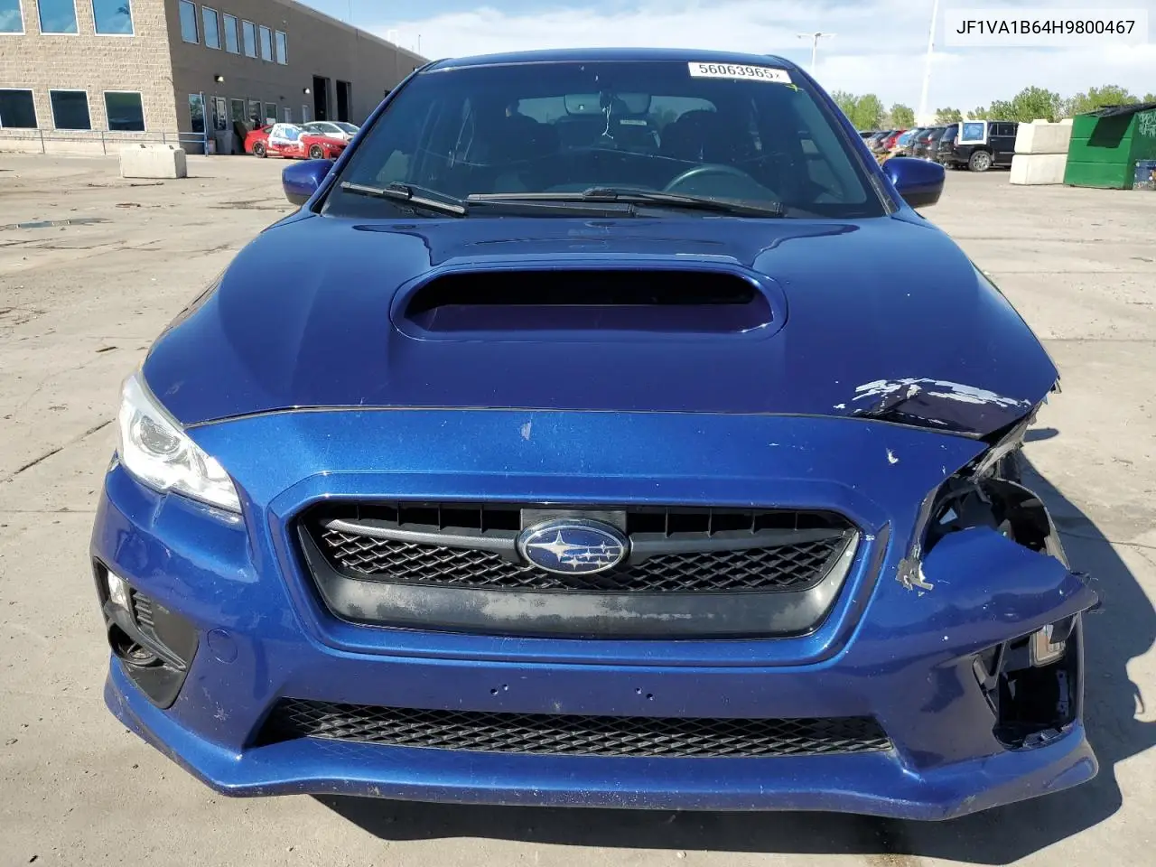 2017 Subaru Wrx VIN: JF1VA1B64H9800467 Lot: 56063965