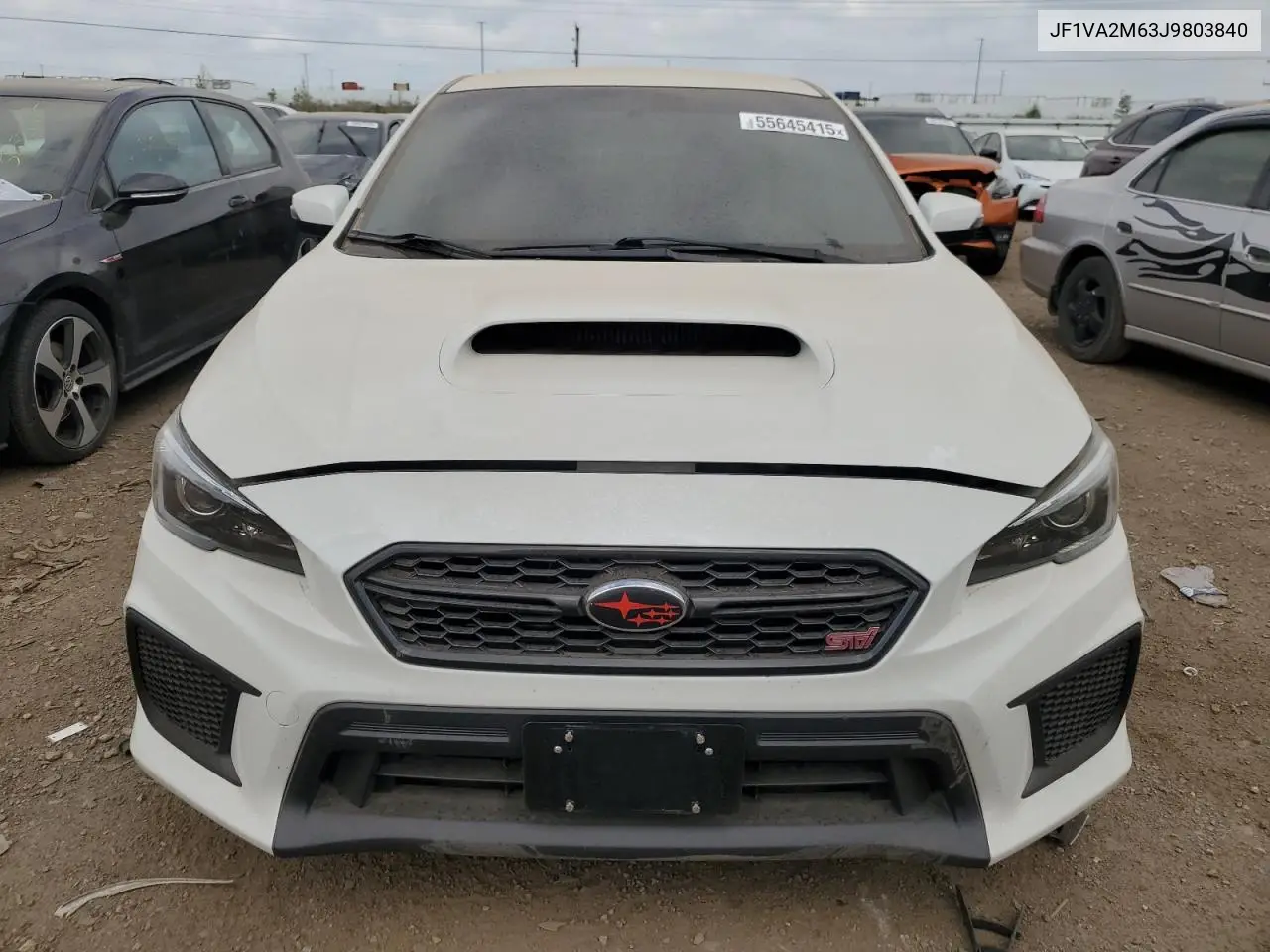 2018 Subaru Wrx Sti VIN: JF1VA2M63J9803840 Lot: 55645415