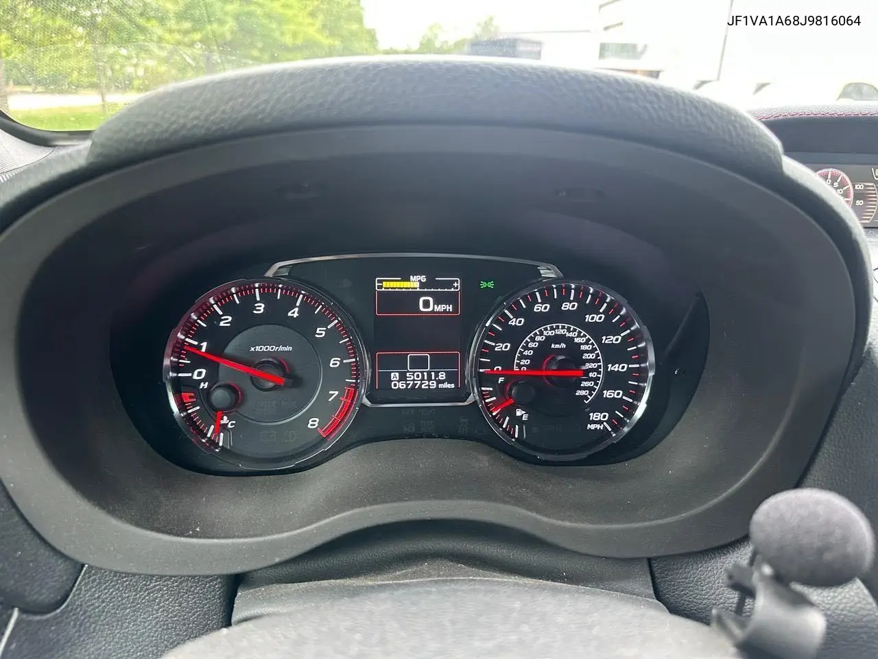 2018 Subaru Wrx VIN: JF1VA1A68J9816064 Lot: 63134735