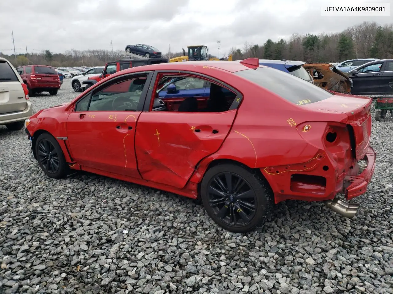 2019 Subaru Wrx VIN: JF1VA1A64K9809081 Lot: 52586815