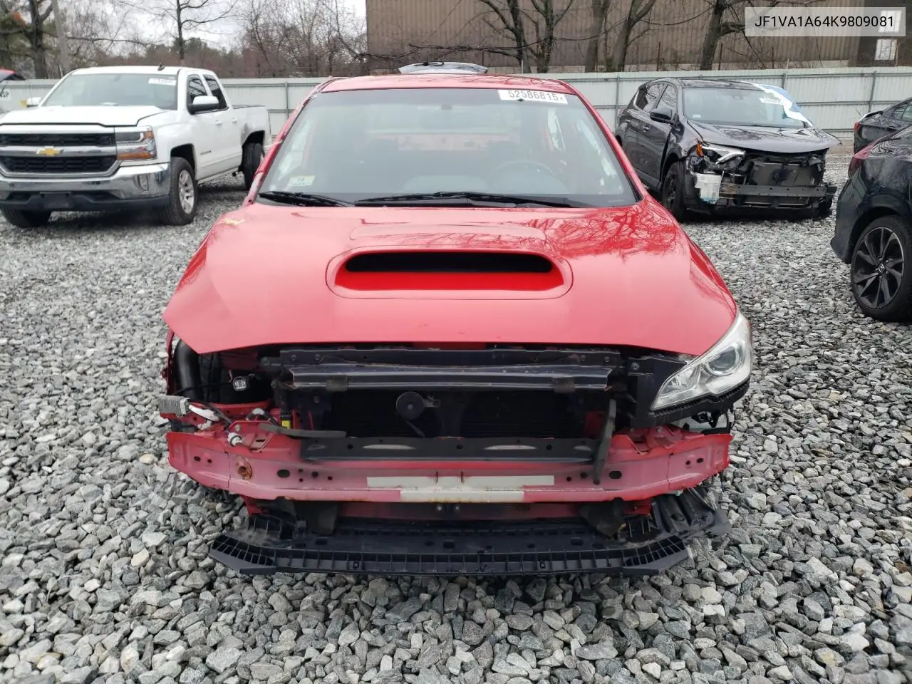 2019 Subaru Wrx VIN: JF1VA1A64K9809081 Lot: 52586815