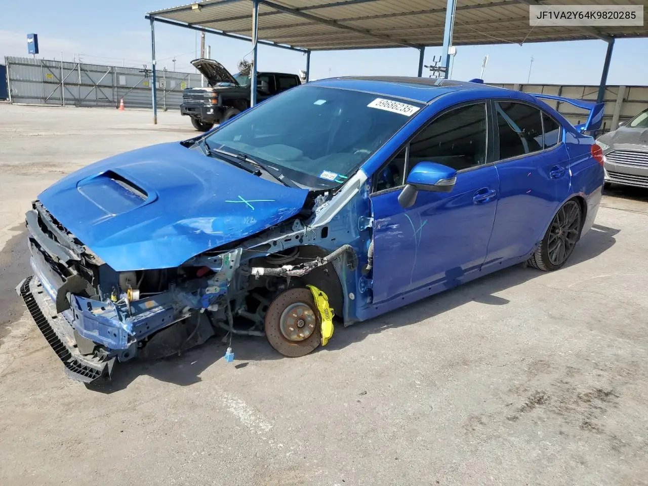 2019 Subaru Wrx Sti Limited VIN: JF1VA2Y64K9820285 Lot: 59686235