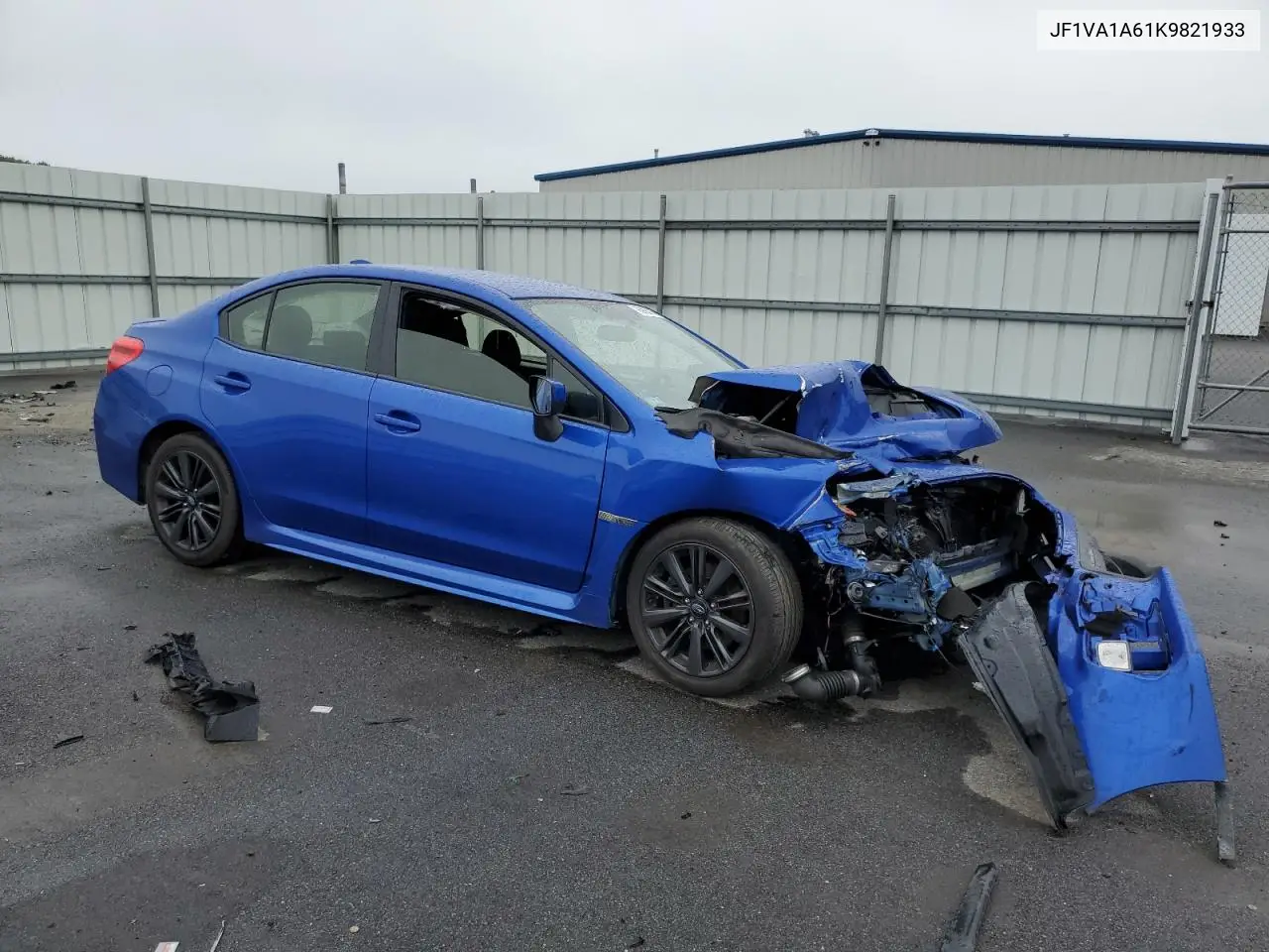 2019 Subaru Wrx VIN: JF1VA1A61K9821933 Lot: 60065365