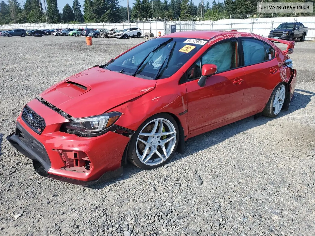 2019 Subaru Wrx Sti VIN: JF1VA2R61K9804009 Lot: 61275975