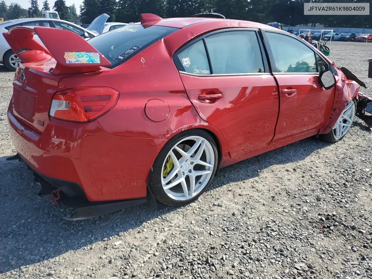 2019 Subaru Wrx Sti VIN: JF1VA2R61K9804009 Lot: 61275975