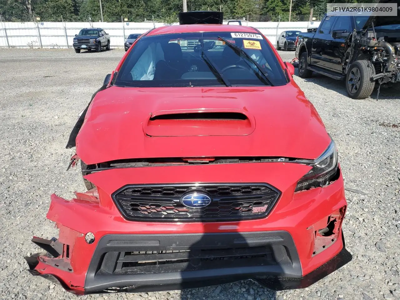 2019 Subaru Wrx Sti VIN: JF1VA2R61K9804009 Lot: 61275975