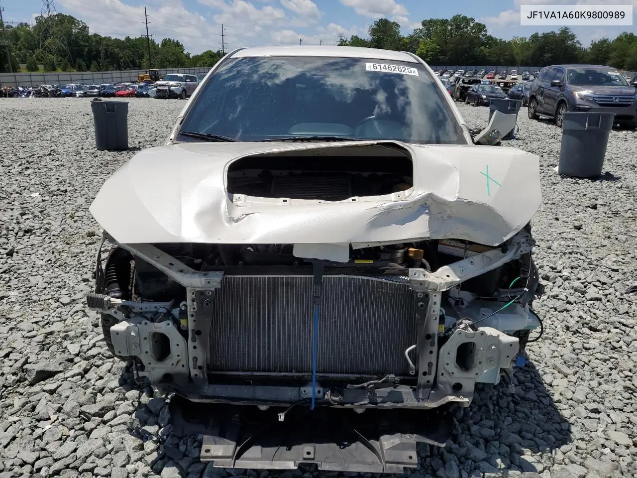 2019 Subaru Wrx VIN: JF1VA1A60K9800989 Lot: 61462625
