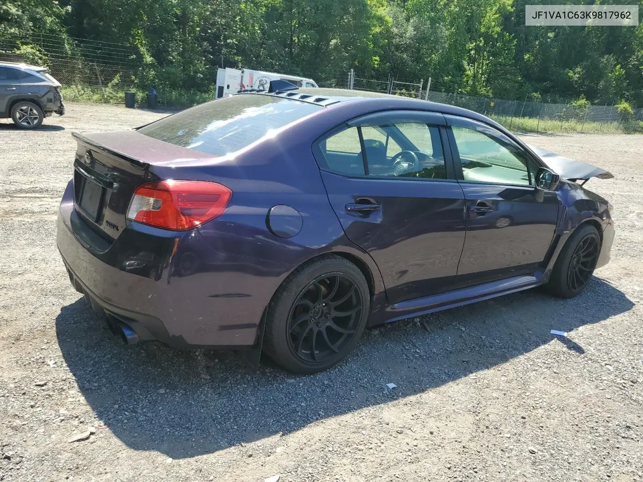 2019 Subaru Wrx Premium VIN: JF1VA1C63K9817962 Lot: 61731395