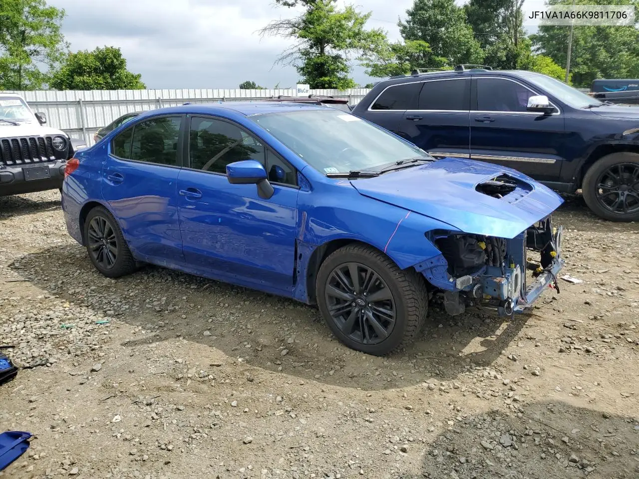 2019 Subaru Wrx VIN: JF1VA1A66K9811706 Lot: 62104985