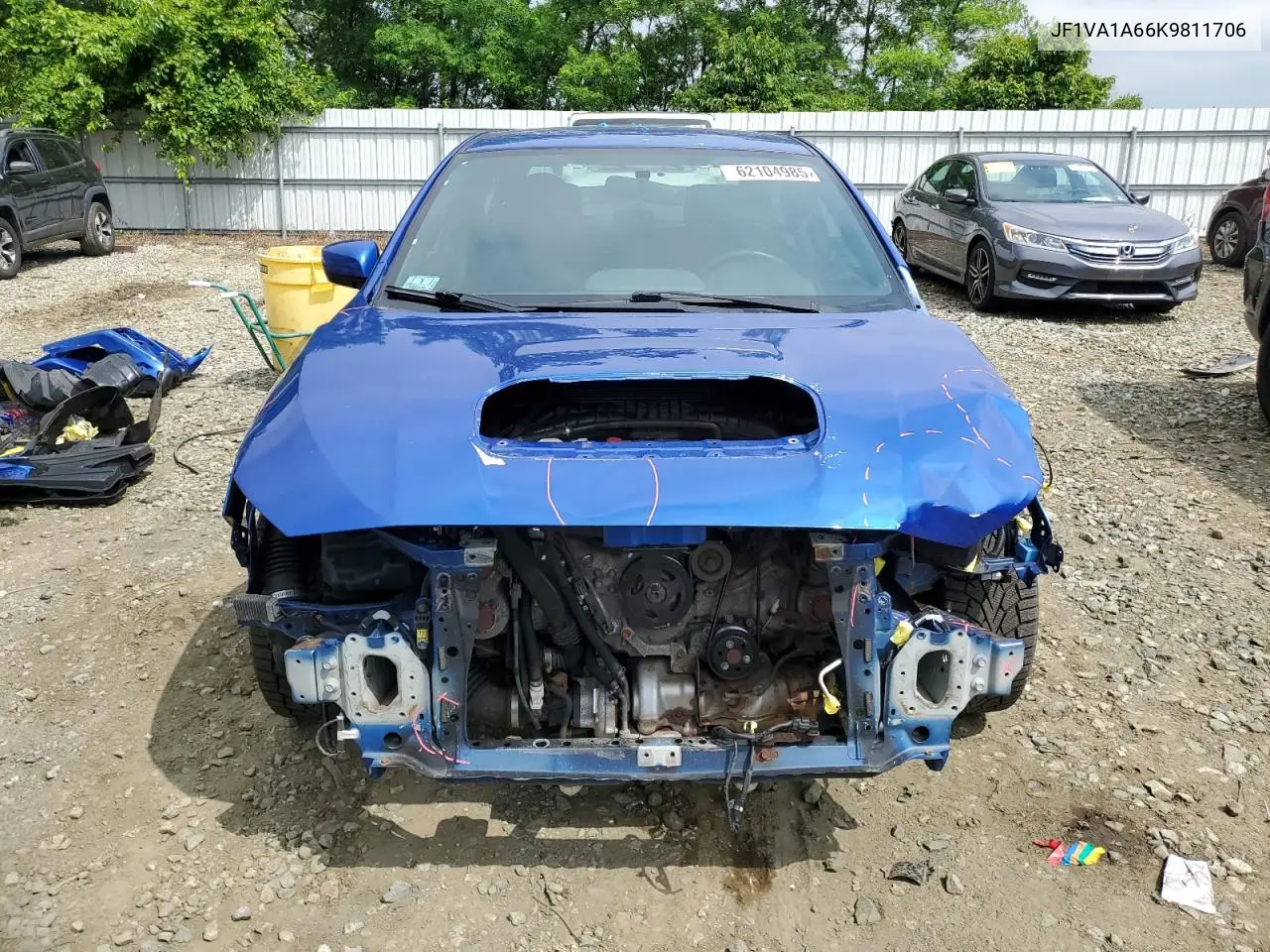 2019 Subaru Wrx VIN: JF1VA1A66K9811706 Lot: 62104985