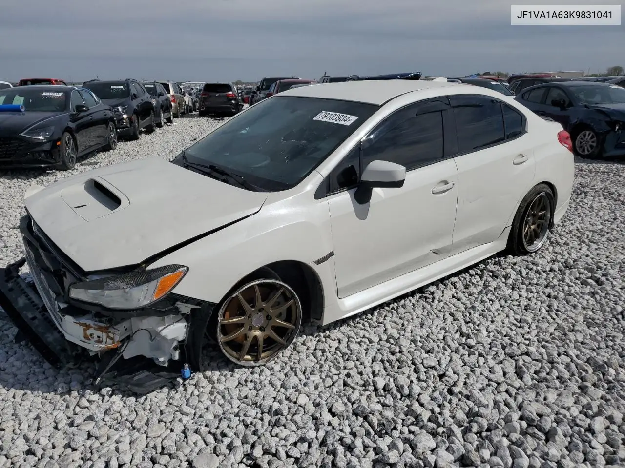 2019 Subaru Wrx VIN: JF1VA1A63K9831041 Lot: 79133934