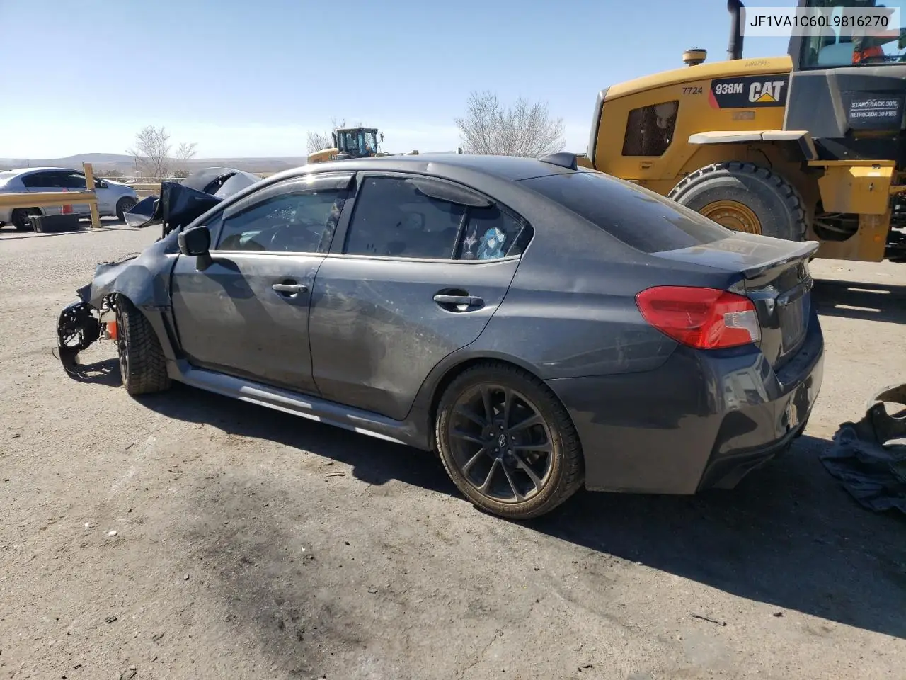 2020 Subaru Wrx Premium VIN: JF1VA1C60L9816270 Lot: 44570175