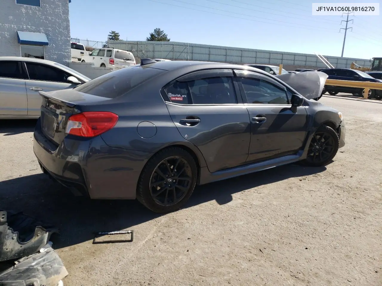 2020 Subaru Wrx Premium VIN: JF1VA1C60L9816270 Lot: 44570175