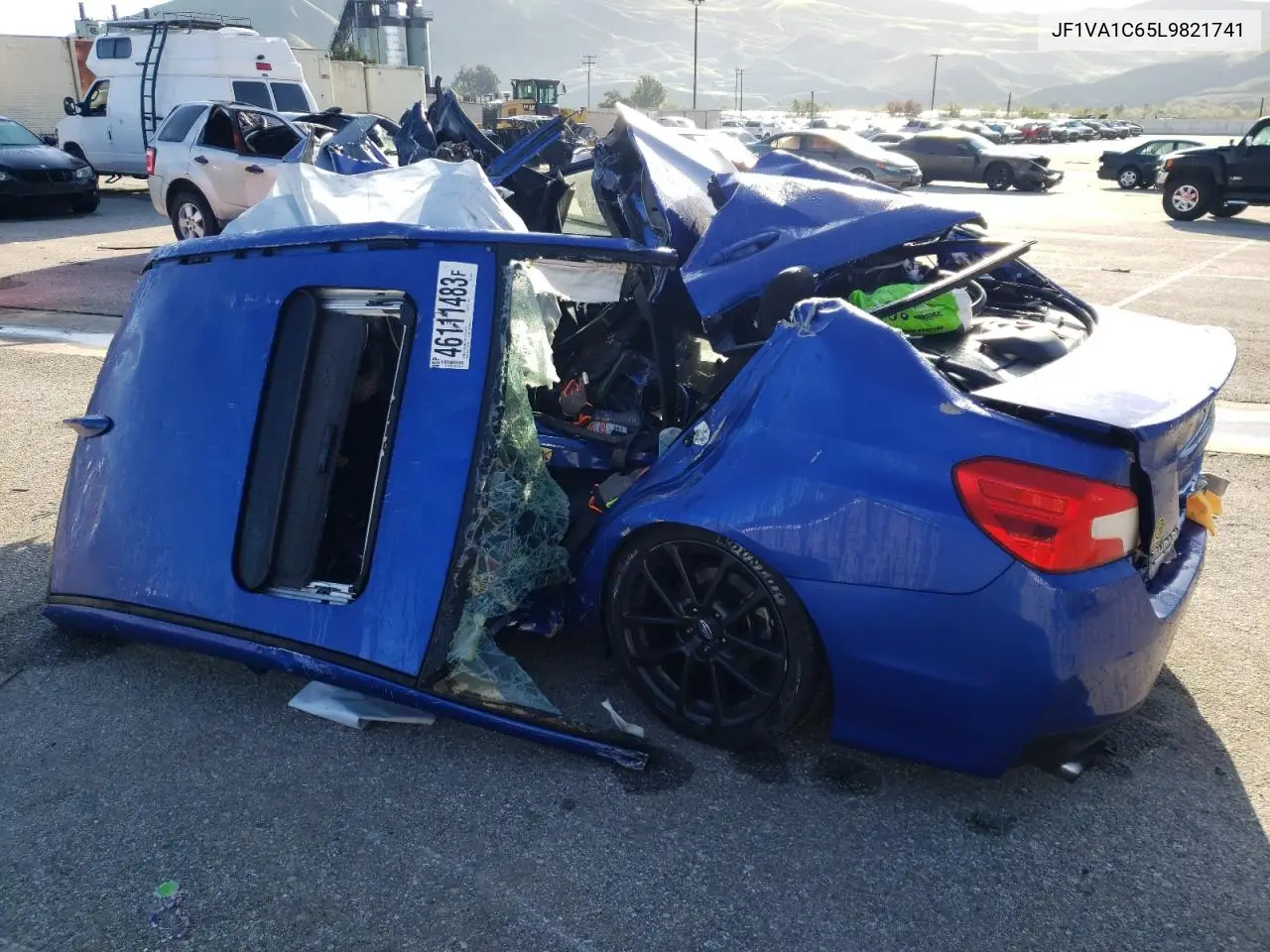 2020 Subaru Wrx Premium VIN: JF1VA1C65L9821741 Lot: 46111483