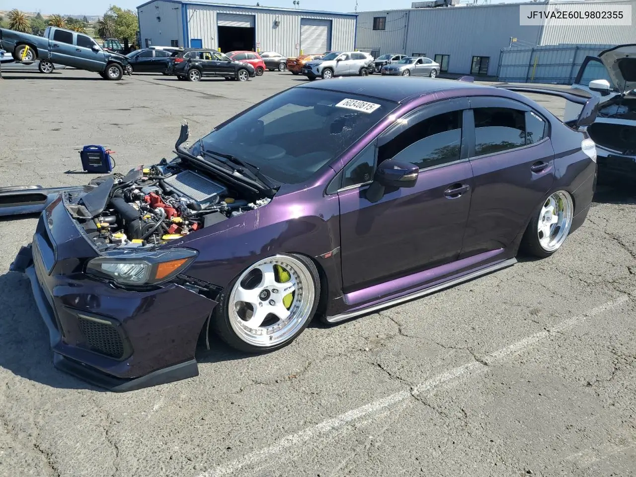 2020 Subaru Wrx Sti VIN: JF1VA2E60L9802355 Lot: 60340815