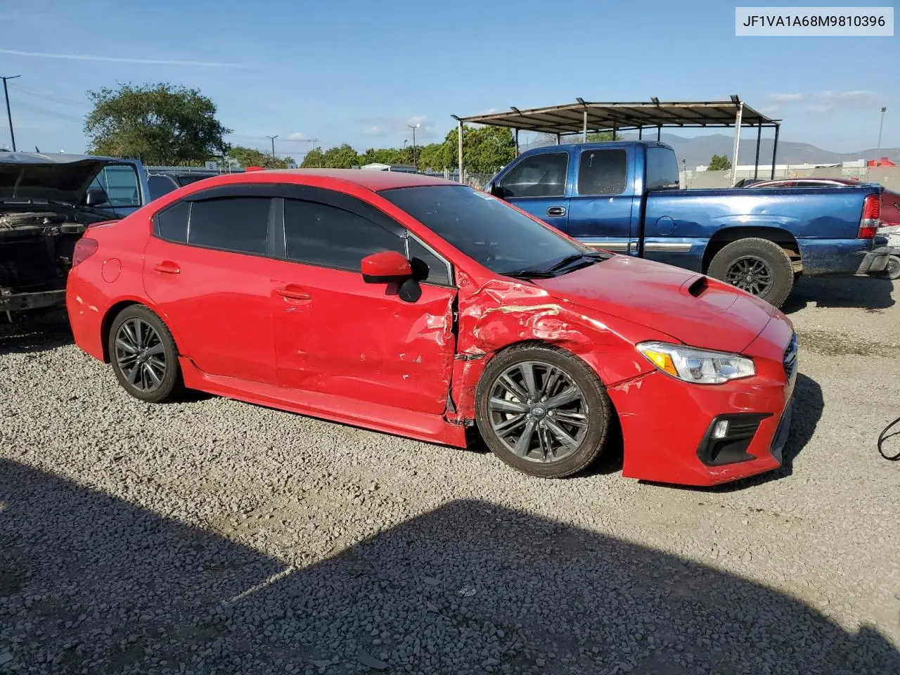 2021 Subaru Wrx VIN: JF1VA1A68M9810396 Lot: 56335445