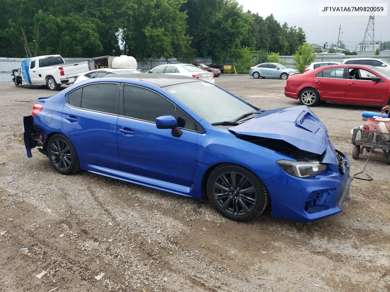 2021 Subaru Wrx VIN: JF1VA1A67M9820059 Lot: 62379695