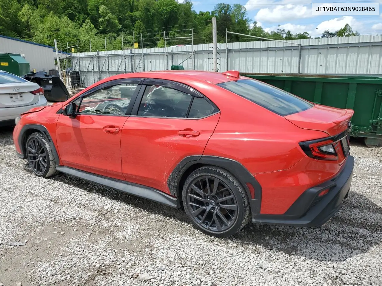 2022 Subaru Wrx Premium VIN: JF1VBAF63N9028465 Lot: 54759625