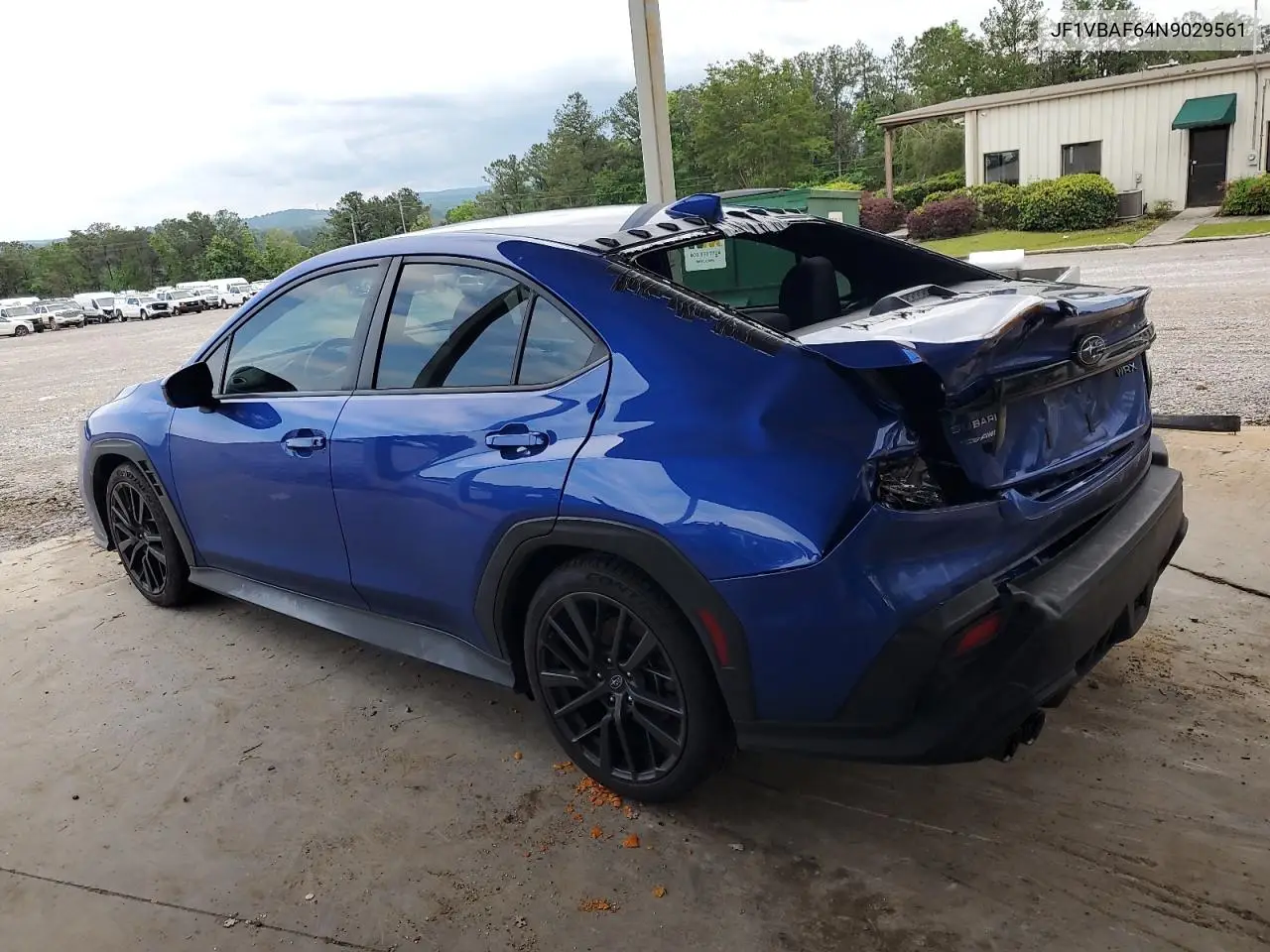 2022 Subaru Wrx Premium VIN: JF1VBAF64N9029561 Lot: 56467545
