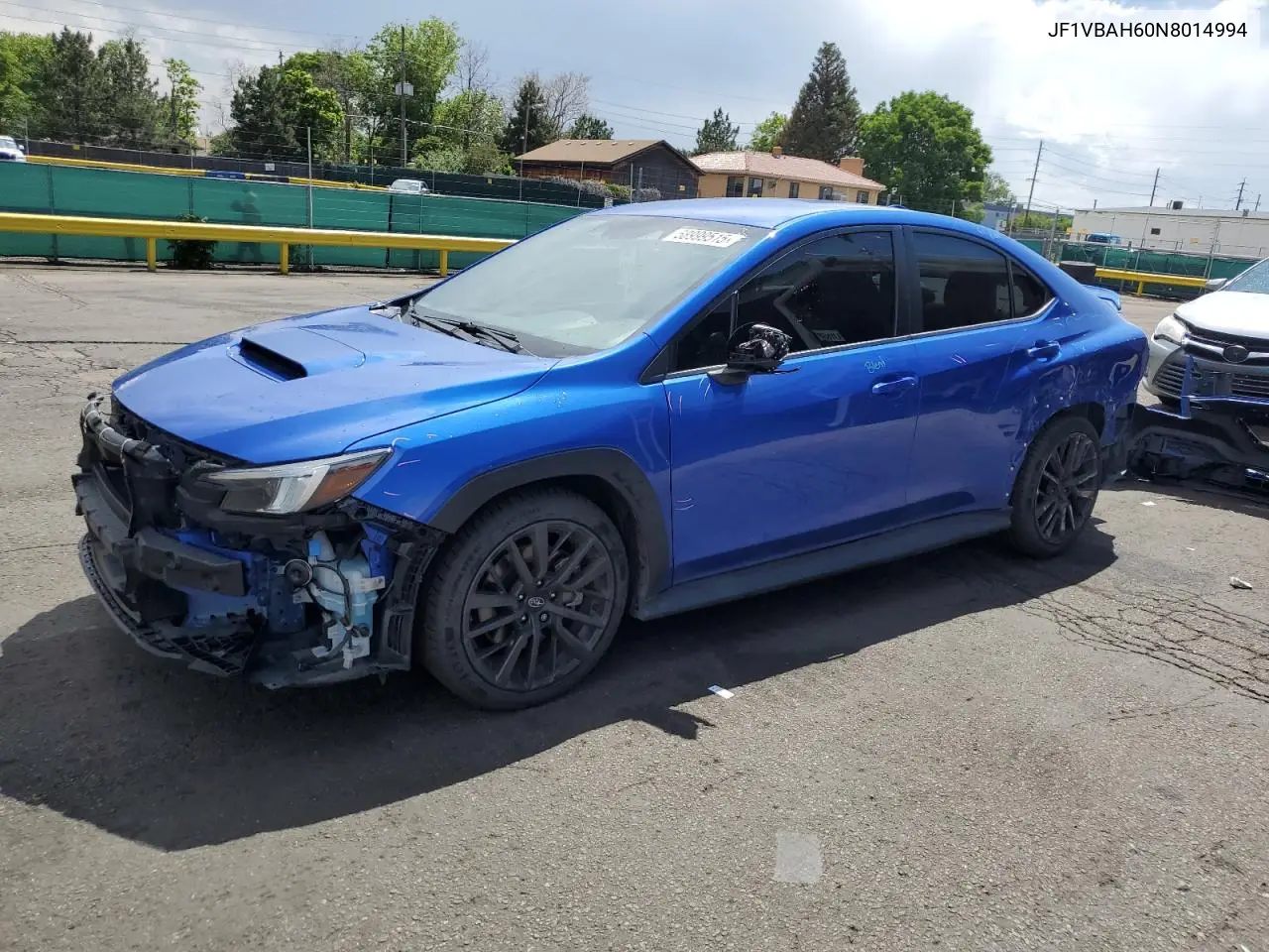2022 Subaru Wrx Premium VIN: JF1VBAH60N8014994 Lot: 58999515