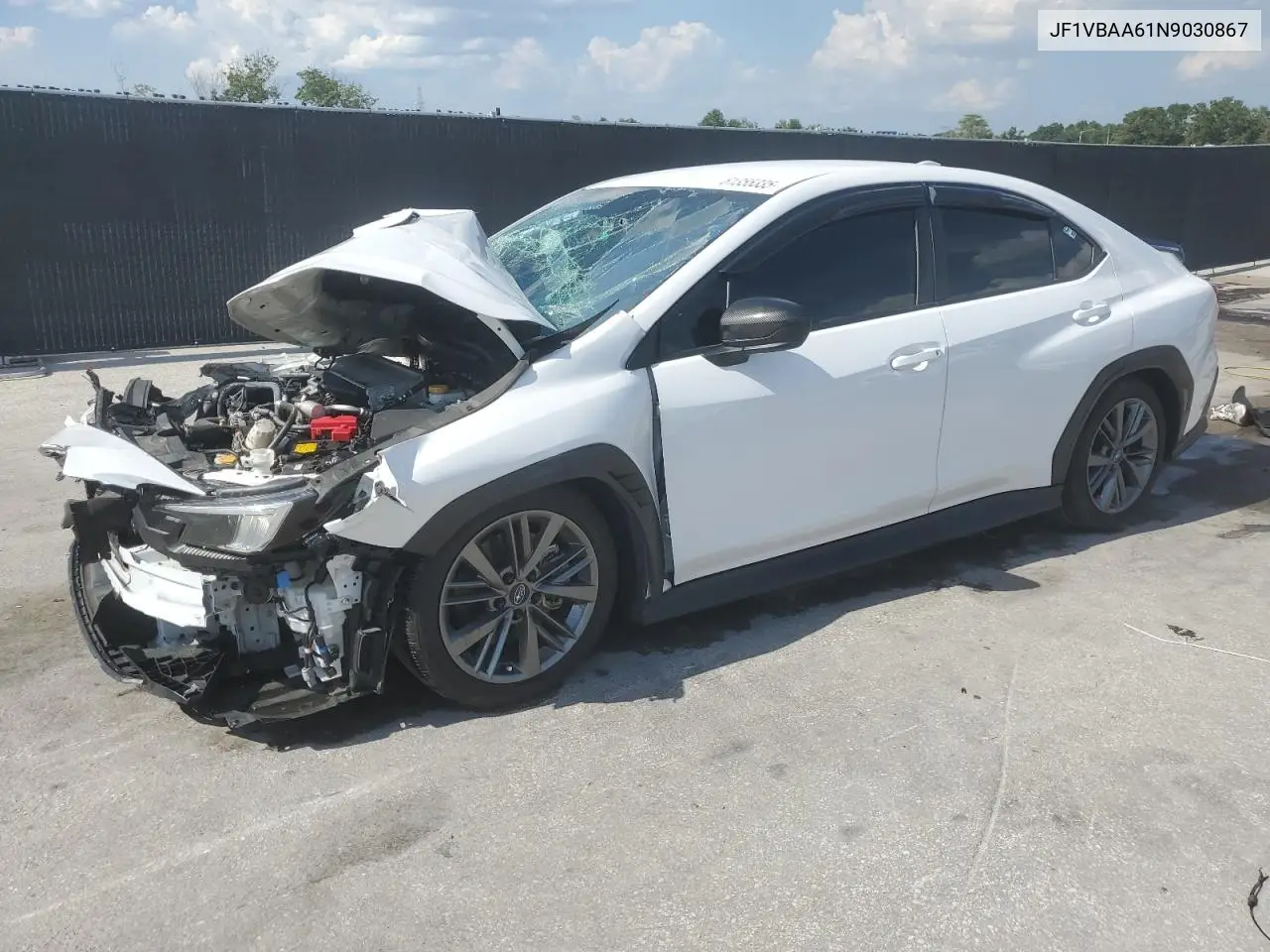 2022 Subaru Wrx VIN: JF1VBAA61N9030867 Lot: 61355335