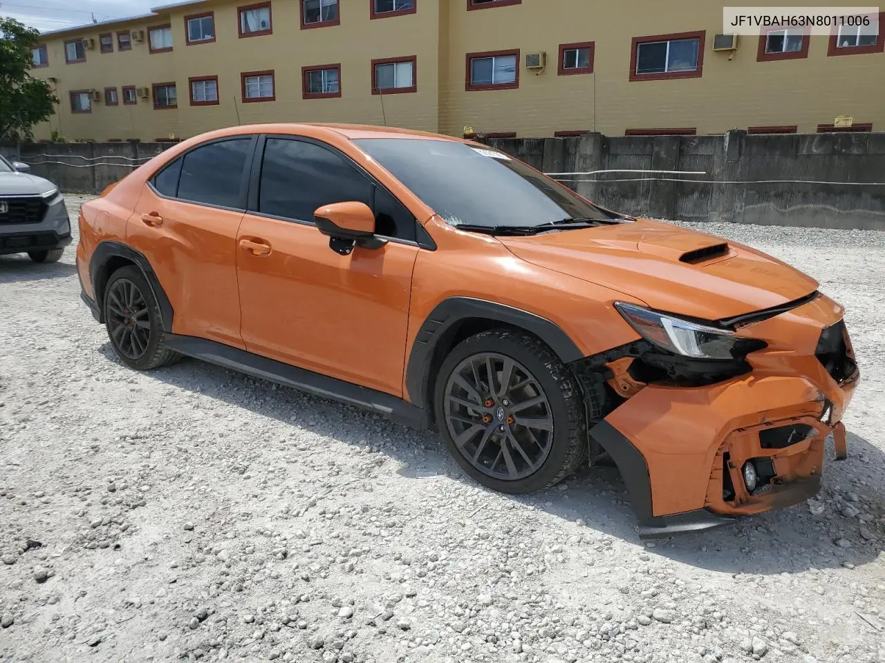 2022 Subaru Wrx Premium VIN: JF1VBAH63N8011006 Lot: 62691365