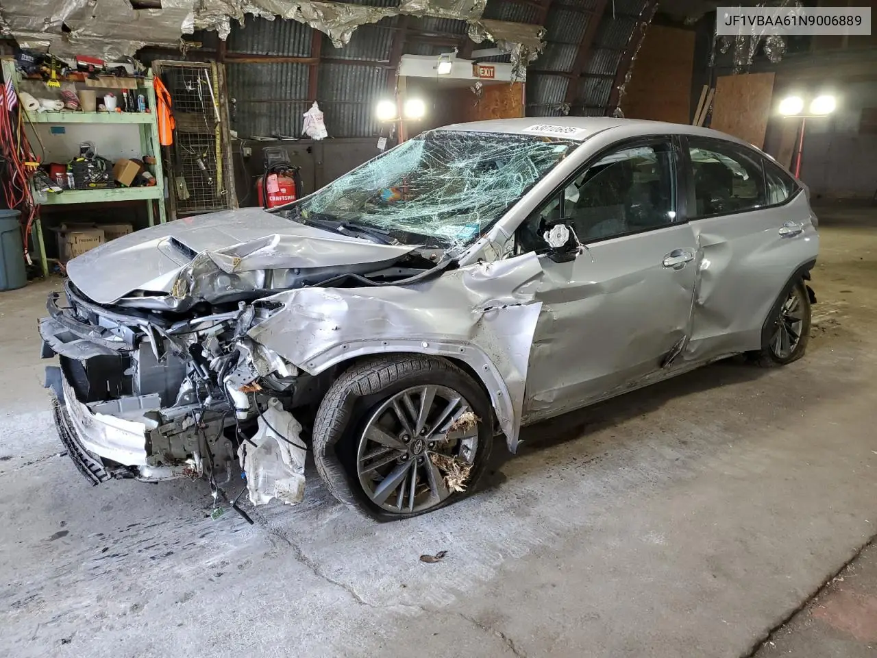 2022 Subaru Wrx VIN: JF1VBAA61N9006889 Lot: 63010685