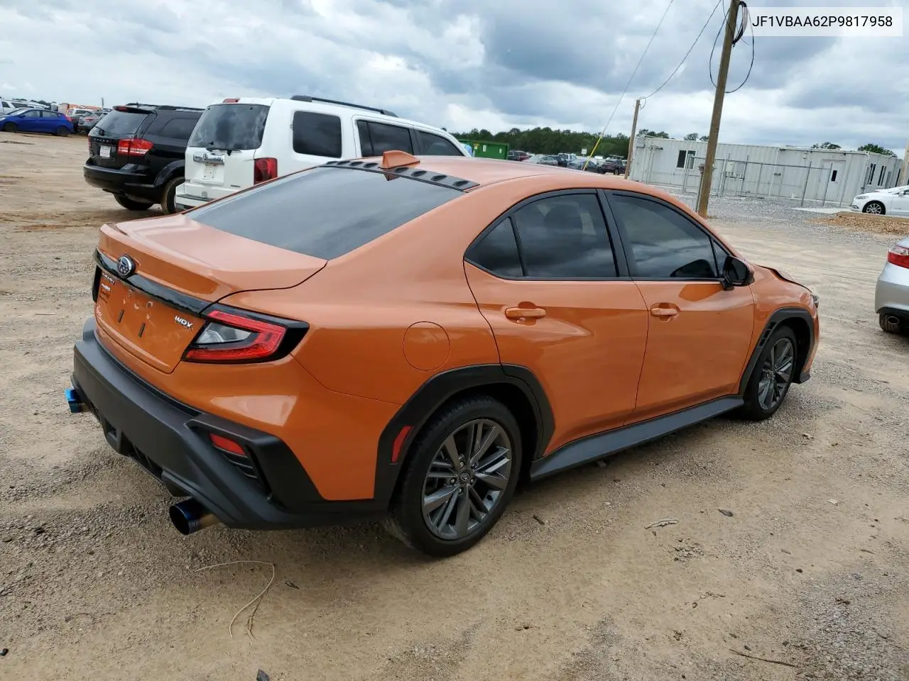 2023 Subaru Wrx VIN: JF1VBAA62P9817958 Lot: 56706275