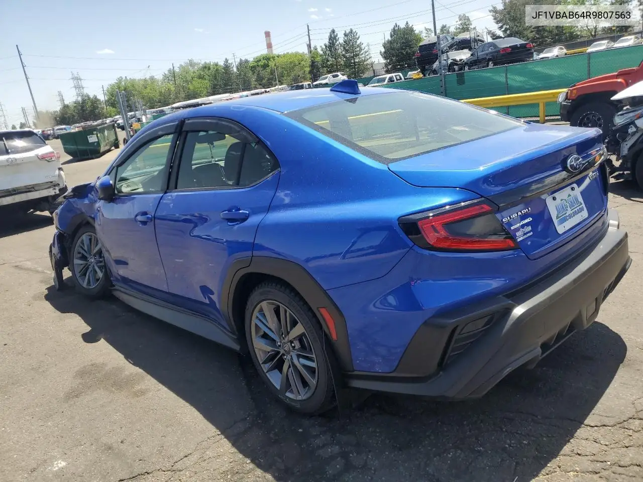 2024 Subaru Wrx VIN: JF1VBAB64R9807563 Lot: 57144225