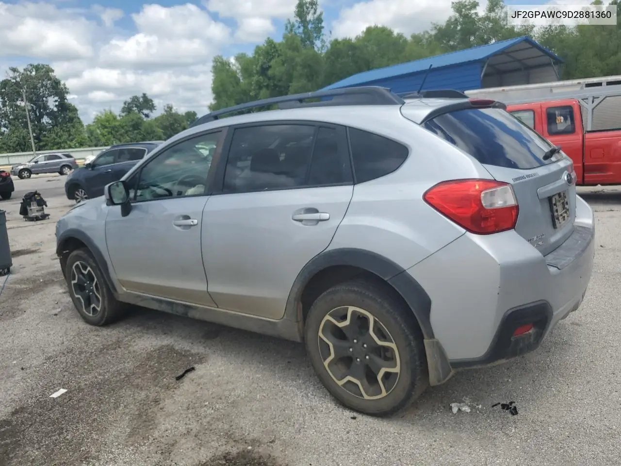 2013 Subaru Xv Crosstrek 2.0 Premium VIN: JF2GPAWC9D2881360 Lot: 62922595