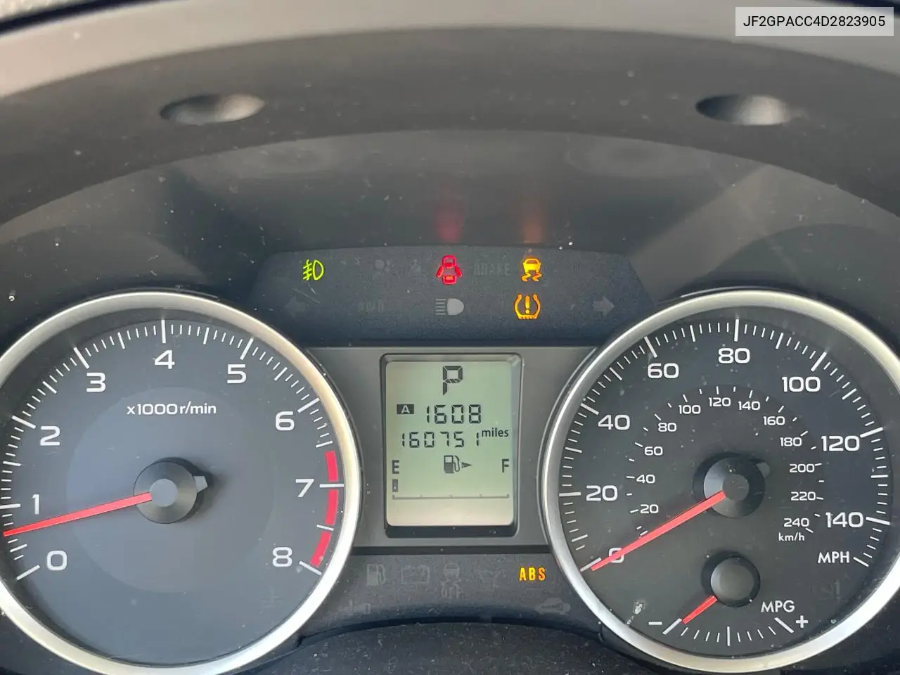 2013 Subaru Xv Crosstrek 2.0 Premium VIN: JF2GPACC4D2823905 Lot: 63143325