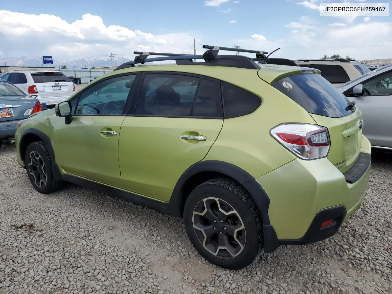 2014 Subaru Xv Crosstrek 2.0I Hybrid VIN: JF2GPBCC6EH259467 Lot: 61259445