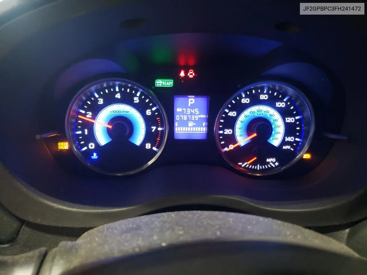 2015 Subaru Xv Crosstrek 2.0I Hybrid Touring VIN: JF2GPBPC3FH241472 Lot: 56646815