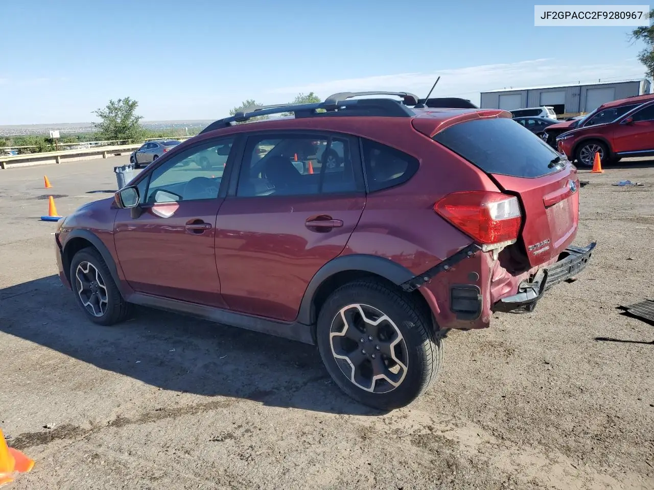 2015 Subaru Xv Crosstrek 2.0 Premium VIN: JF2GPACC2F9280967 Lot: 62470245