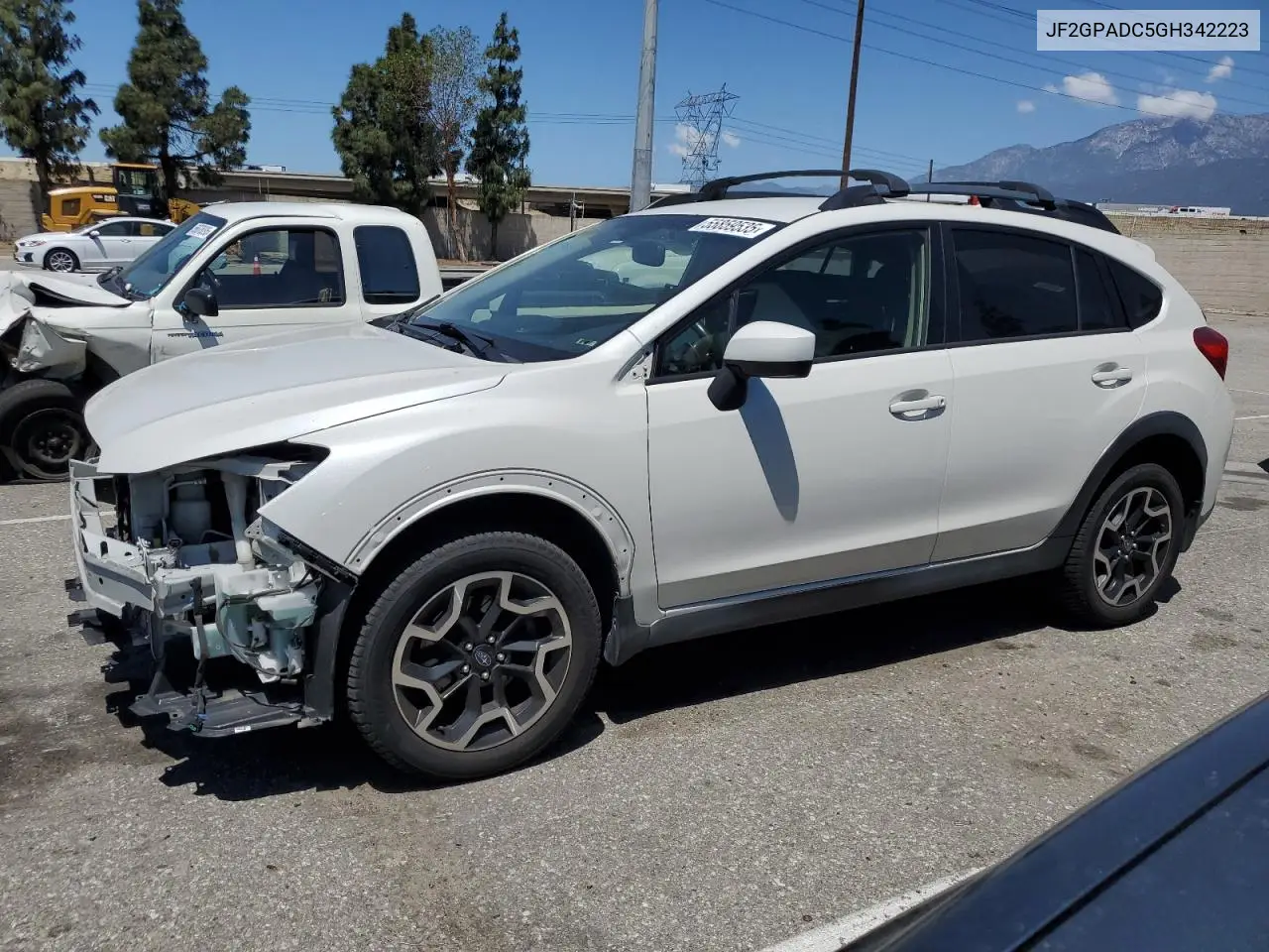2016 Subaru Crosstrek Premium VIN: JF2GPADC5GH342223 Lot: 55859535