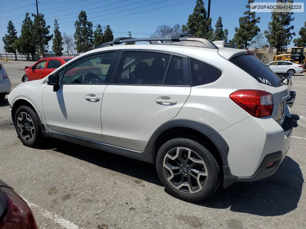 2016 Subaru Crosstrek Premium VIN: JF2GPADC5GH342223 Lot: 55859535