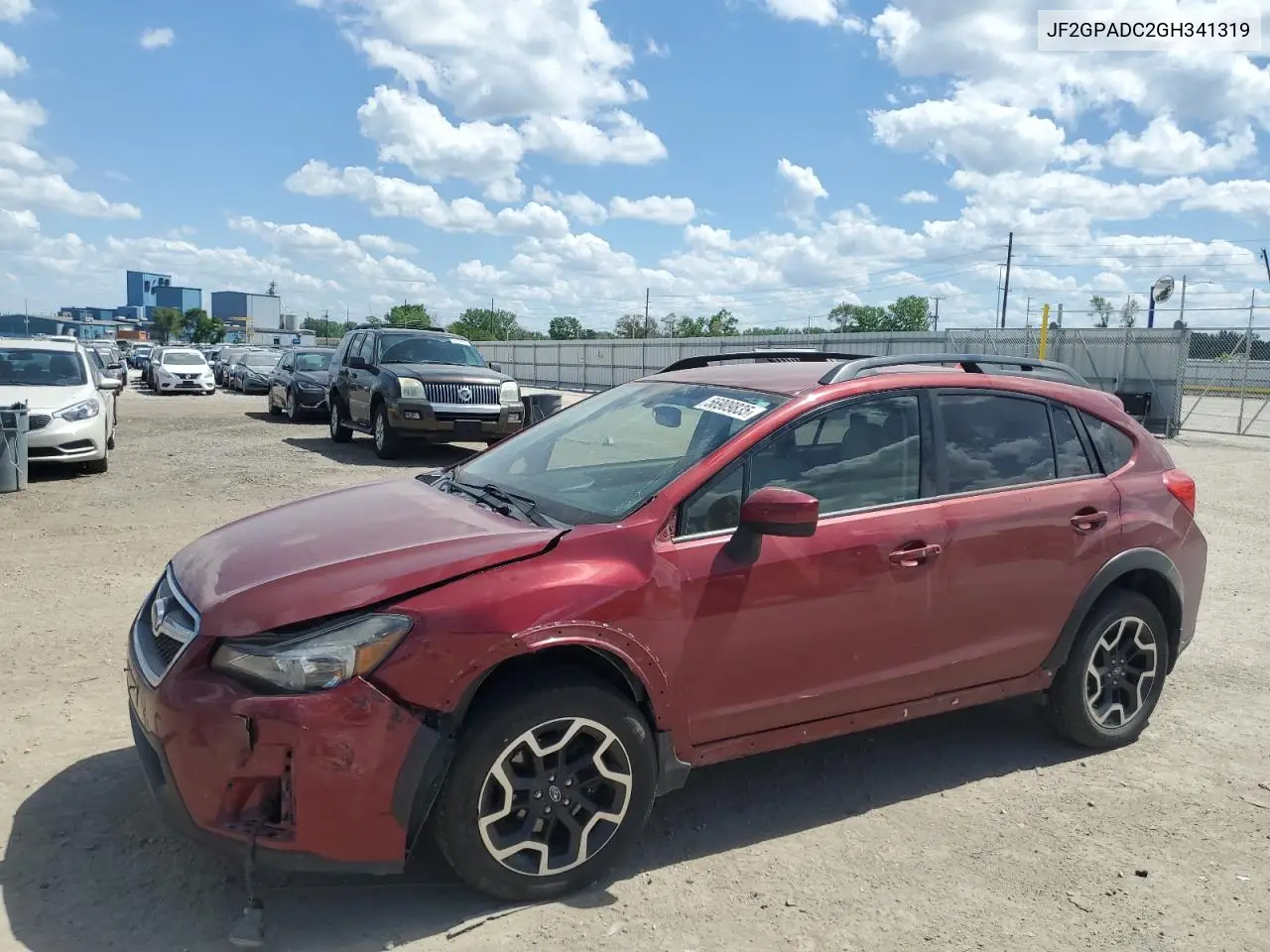 2016 Subaru Crosstrek Premium VIN: JF2GPADC2GH341319 Lot: 56909835
