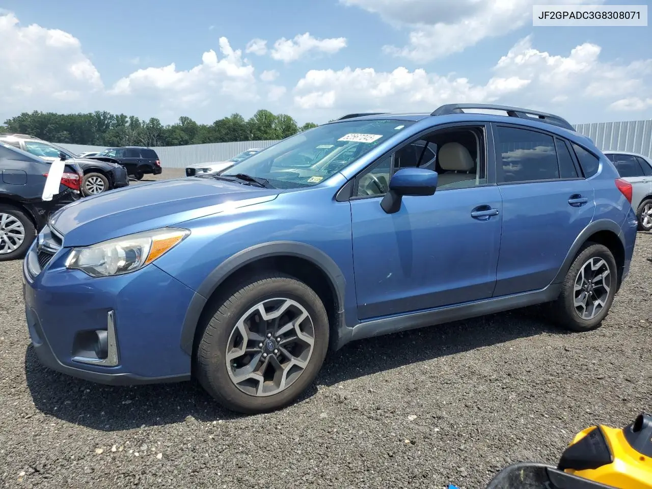 2016 Subaru Crosstrek Premium VIN: JF2GPADC3G8308071 Lot: 62567245