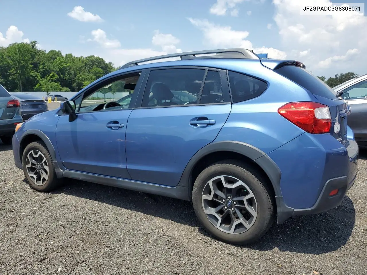2016 Subaru Crosstrek Premium VIN: JF2GPADC3G8308071 Lot: 62567245